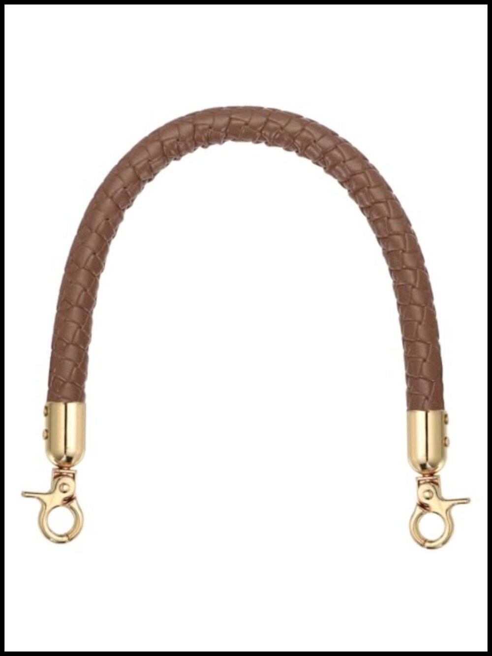 Braided PU Leather Purse Strap Replacement Handbag Handle 14 inch